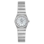 CRAZY PRICE : Omega Constellation Diamond Mother Of Pearl Dial Steel Ladies Watch 1475.71.00