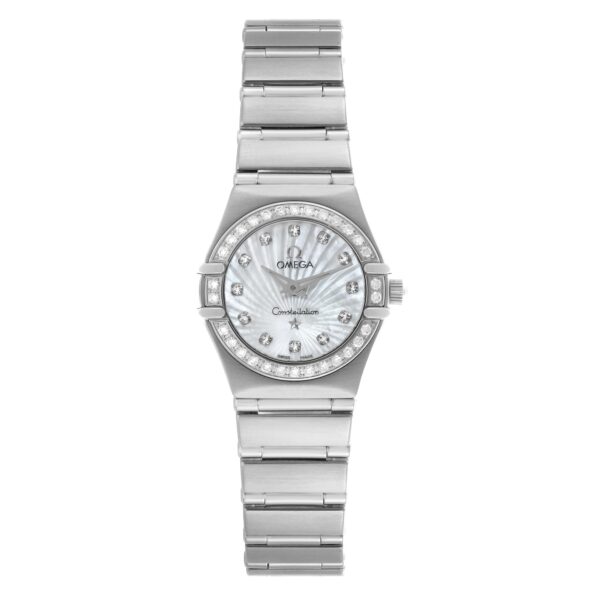 CRAZY PRICE : Omega Constellation Diamond Mother Of Pearl Dial Steel Ladies Watch 1475.71.00