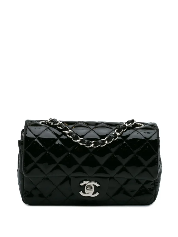 CHANEL Classic mini rectangular shoulder bag with single flap and shiny finish 2014