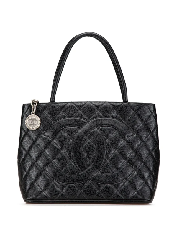 CHANEL Medallion Tote Bag in Caviar Leather 2000-2002