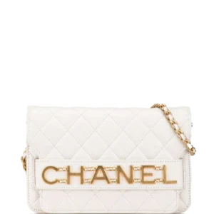 CHANEL Enchained calfskin shoulder bag with flap and chain 2019