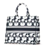 Christian Dior Book Lucky Star Large Embroidered Canvas Tote Bag 2021