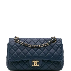 CHANEL Classic Double Flap Medium Shoulder Bag in Calfskin 2008-2009
