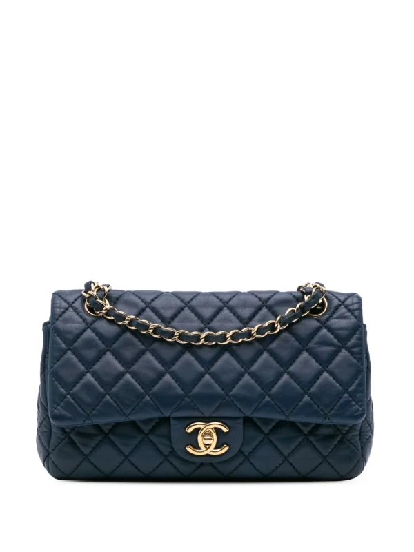CHANEL Classic Double Flap Medium Shoulder Bag in Calfskin 2008-2009