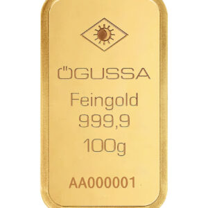 Pure Gold Ingot 999.9 ‰ 100 grams Ögussa
