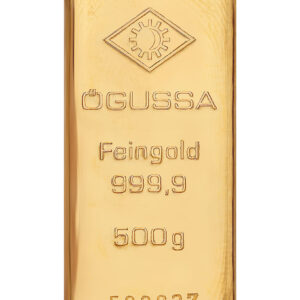 Pure Gold Ingot 999.9 ‰ 500 grams Ögussa