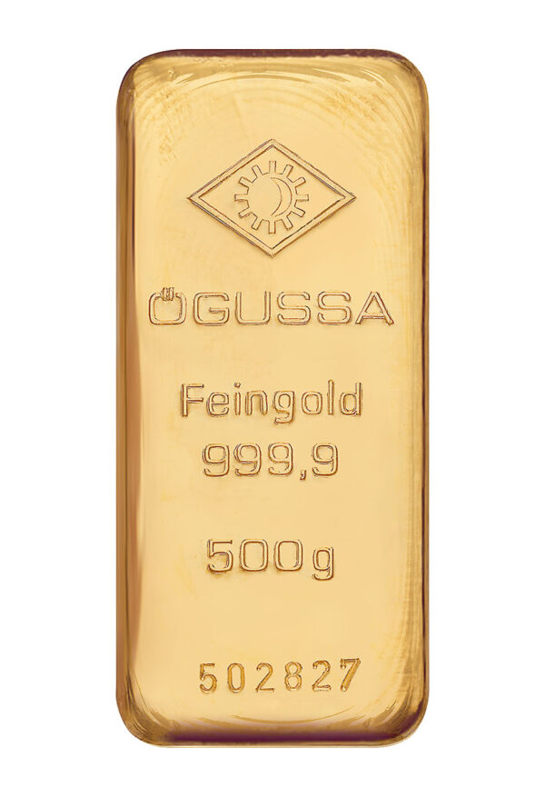 Pure Gold Ingot 999.9 ‰ 500 grams Ögussa
