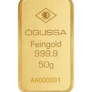 Pure Gold Ingot 999.9 ‰ 50 grams Ögussa