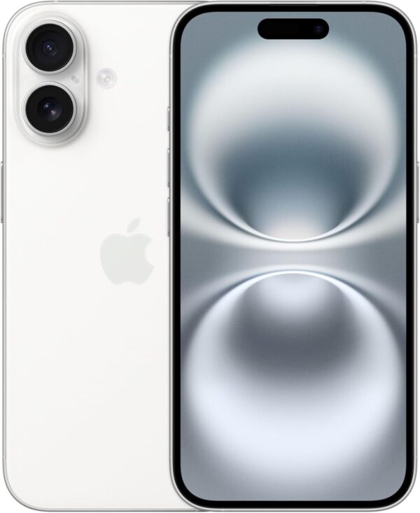 Apple iPhone 16 128GB: 5G Phone with Camera Control, A18 Chip WHITE