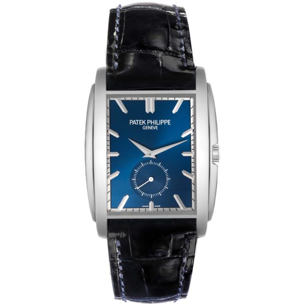 GOOD PRICE : Patek Philippe Gondolo Small Seconds White Gold Blue Dial Mens Watch 5124G 5124