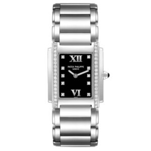 CRAZY PRICE : Patek Philippe Twenty-4 Steel Diamond Ladies Quartz Watch 4910
