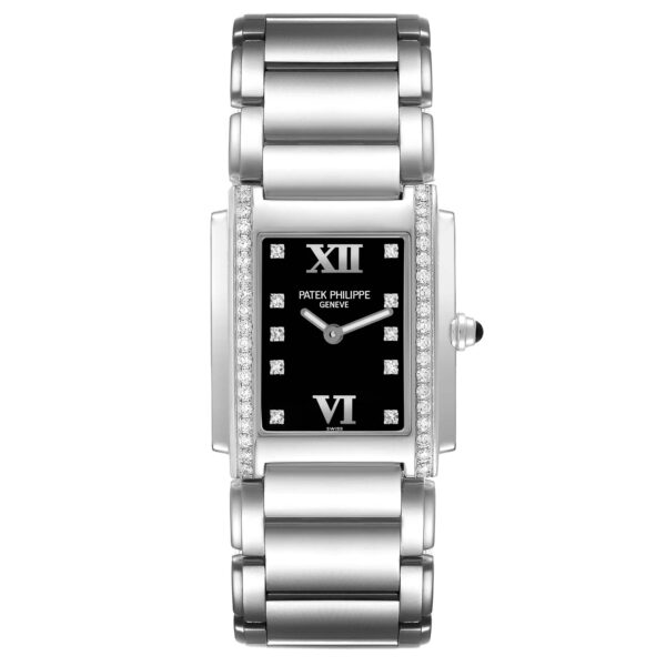 CRAZY PRICE : Patek Philippe Twenty-4 Steel Diamond Ladies Quartz Watch 4910