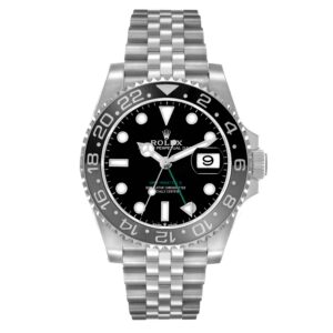 CRAZY PRICE : Rolex GMT Master II Black Gray Bruce Wayne Bezel Mens Watch 126710