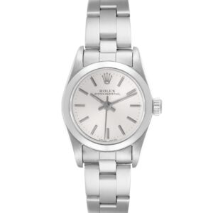 CRAZY PRICE : Rolex Oyster Perpetual Nondate Silver Dial Steel Ladies Watch 76080